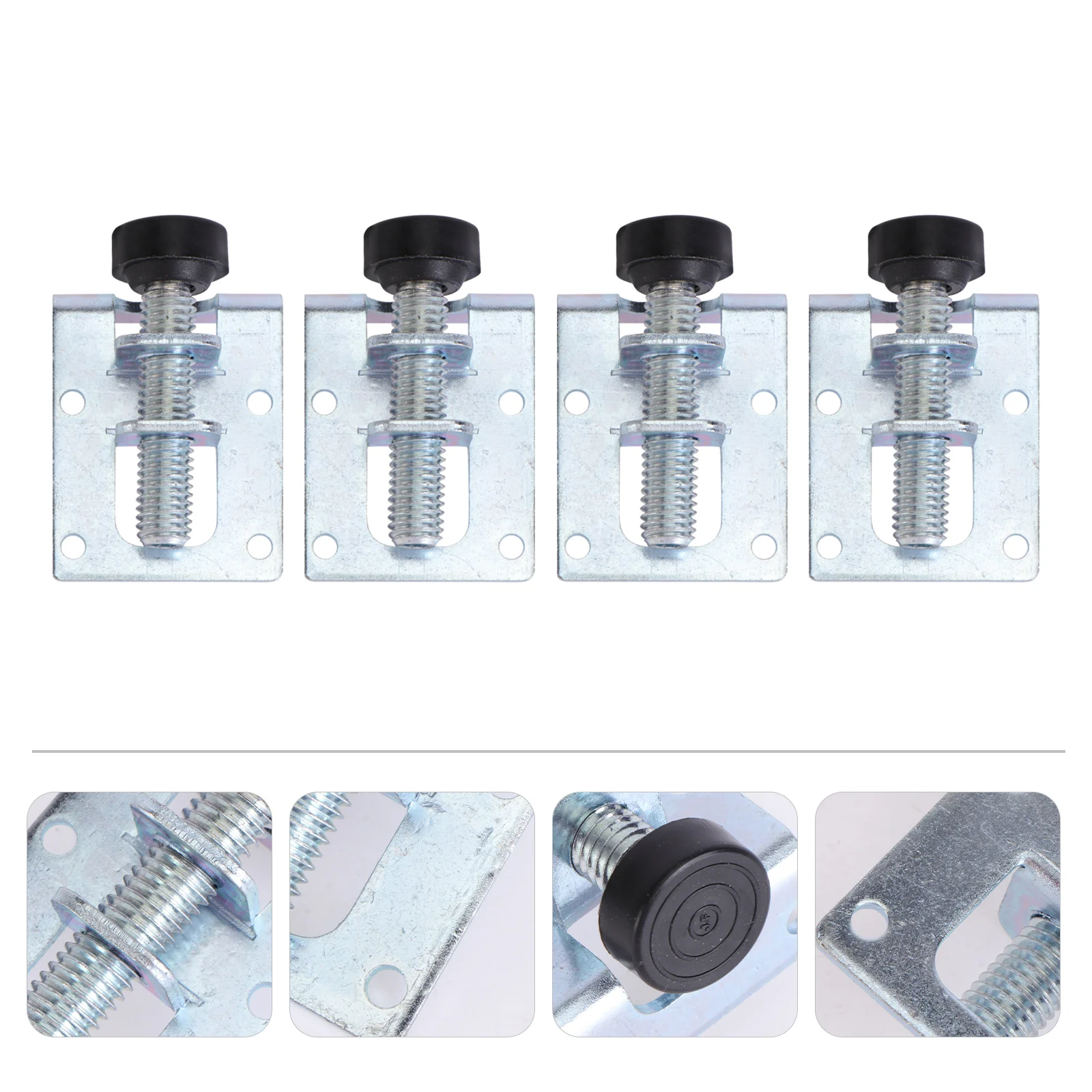 

4pcs Screw Furniture Adjustable Cabinet Legs Steel Table Sofa Metal Leveling Feet Corner Bracket Floor Protection
