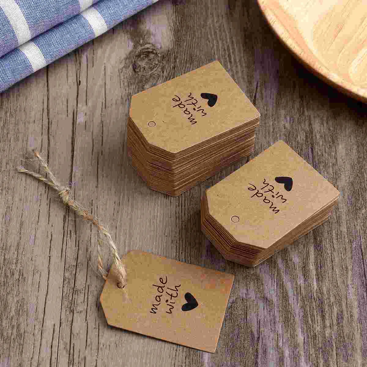 

Wedding Tagslabel Tag Gift Paperfavors Bubblespersonalized String Made Heart Favor Luggage Kraft Gifts