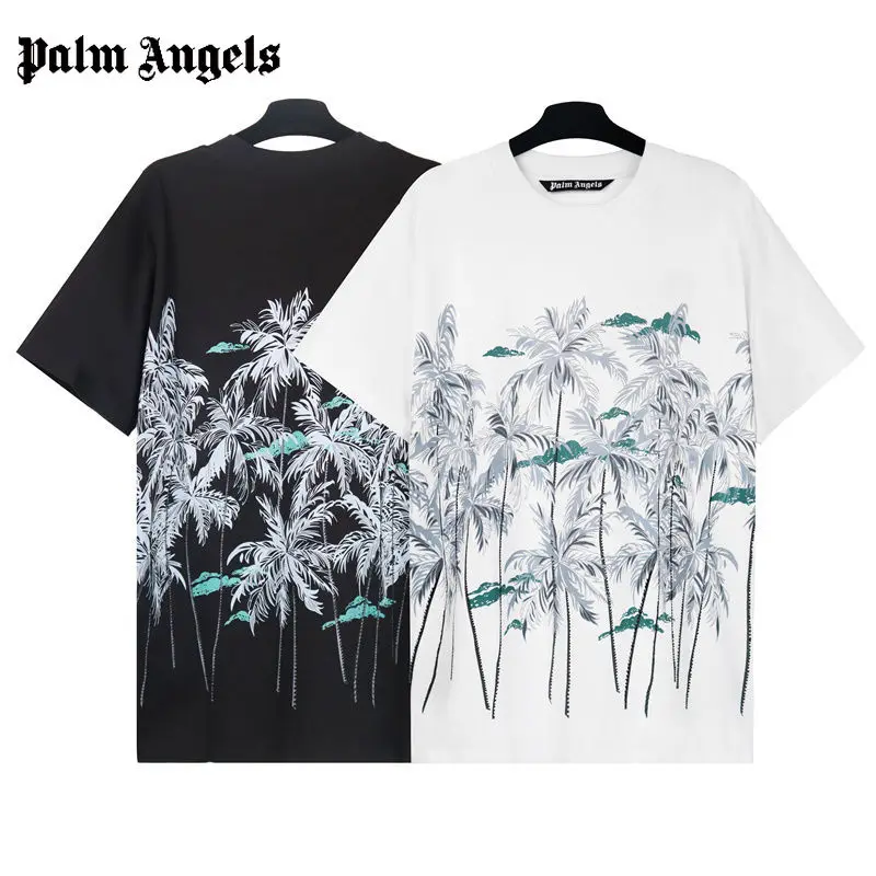 

Summer Women's Coconut Print Vintage Short Sleeve Loose Classic Cotton Casual Women's Top Half Sleeve T-shirt Tees