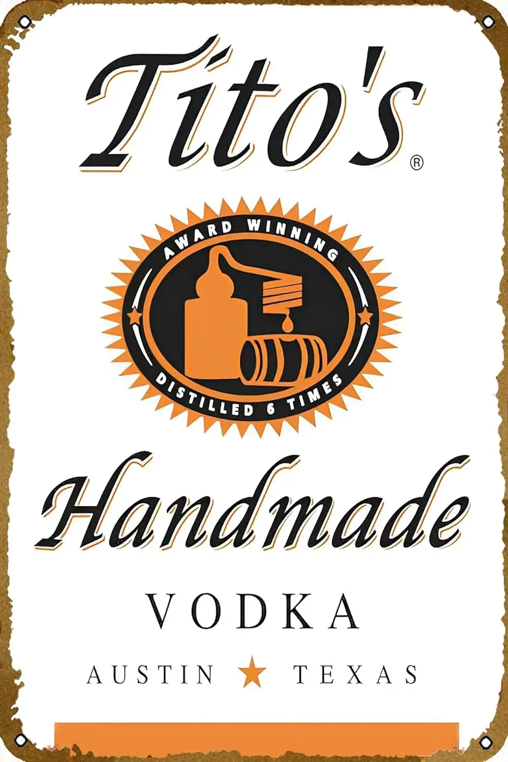 Тотос Горка Taster Плакат Винтаж Металлическая Оловянная Вывеска Домашняя Кухня