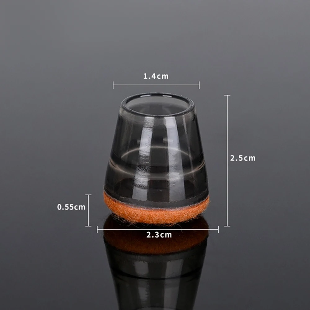 

1/24 шт., защитные накладки на ножки стула, фетровые накладки для паркетных полов, силиконовые чехлы, ползунки для ножек мебели, колпачки, нескользящие, уменьшающие шум