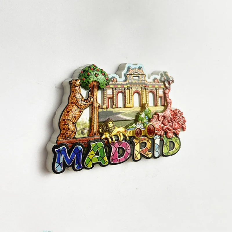 Мадрид AO 3D магнит на холодильник туристические сувениры украшения поставки