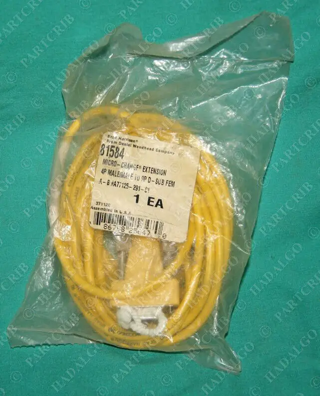 

Brad Harrison A77125-291-01 Micro-Change Cordset 4P Male/Female 81584 NEW