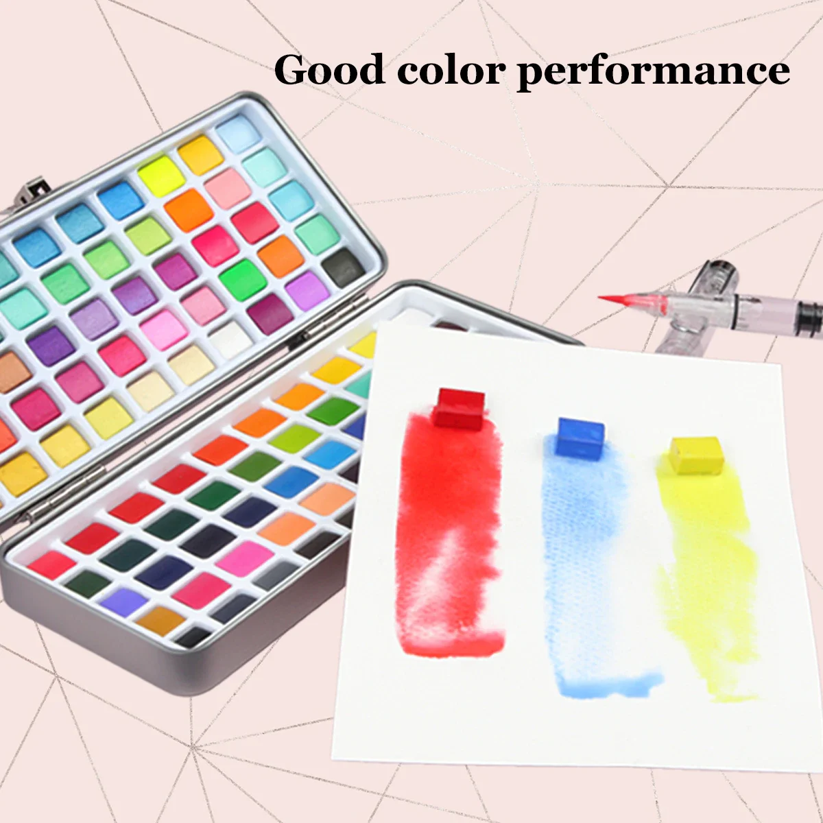 

Solid Watercolor Paints Water Colours Set for Art Painting Nail Design 171