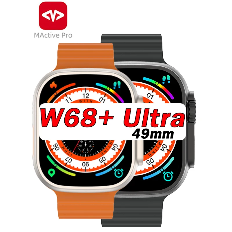 

Смарт-часы W68 + Ultra Pro Max IWO Ultra, 2,2 дюйма, 49 мм
