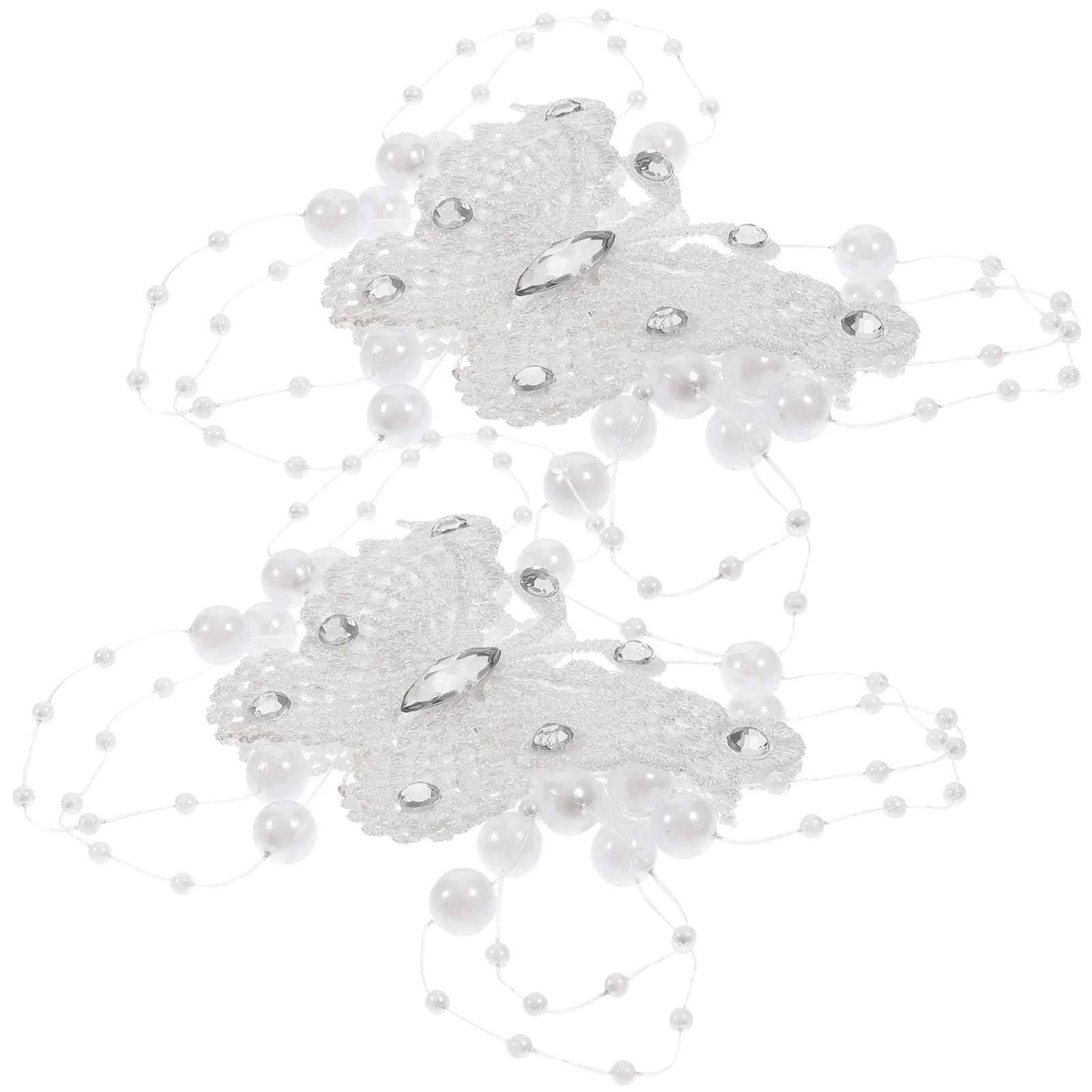 

Hair Clips Butterflies Lace Girls Clipwedding Pin Crystal Hairpin Alligator Accessories Flower Barrette Headpiece Pearl Leaf