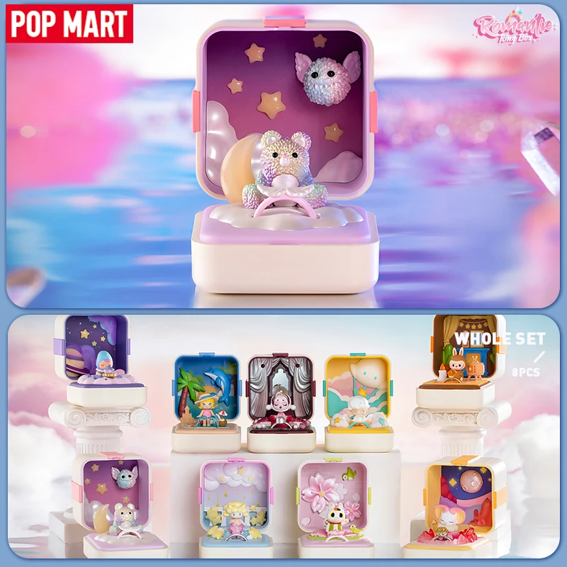 USER-X POP MART Ramantic Ring Box Series Blind Box kawaii Doll Action anime Cute Figure Toy Child Girl Birthday Gift