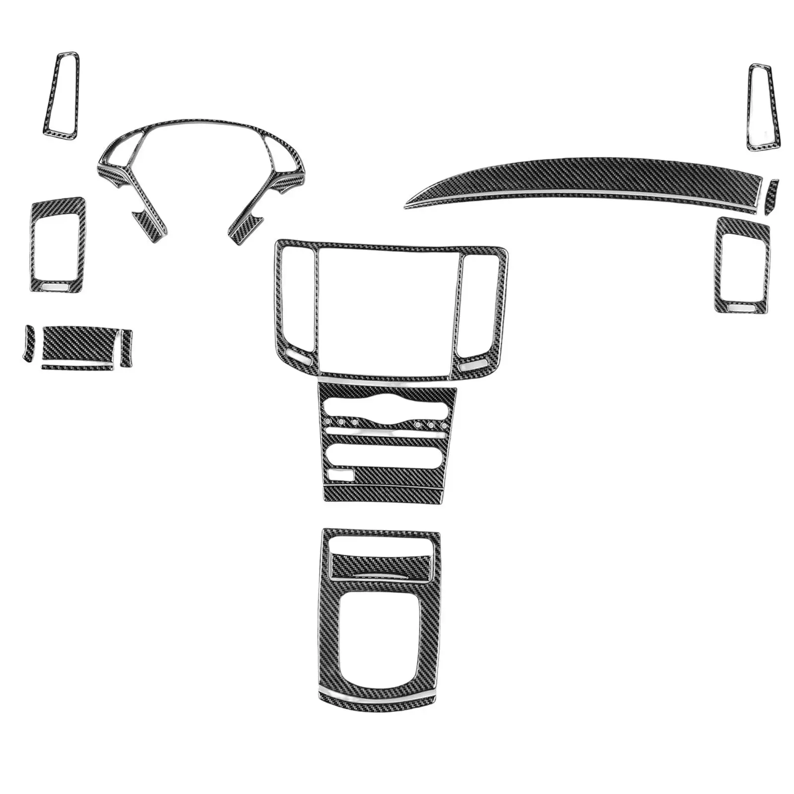 

23Pcs Carbon Fiber Interior Decoration Decals Protectors for G37