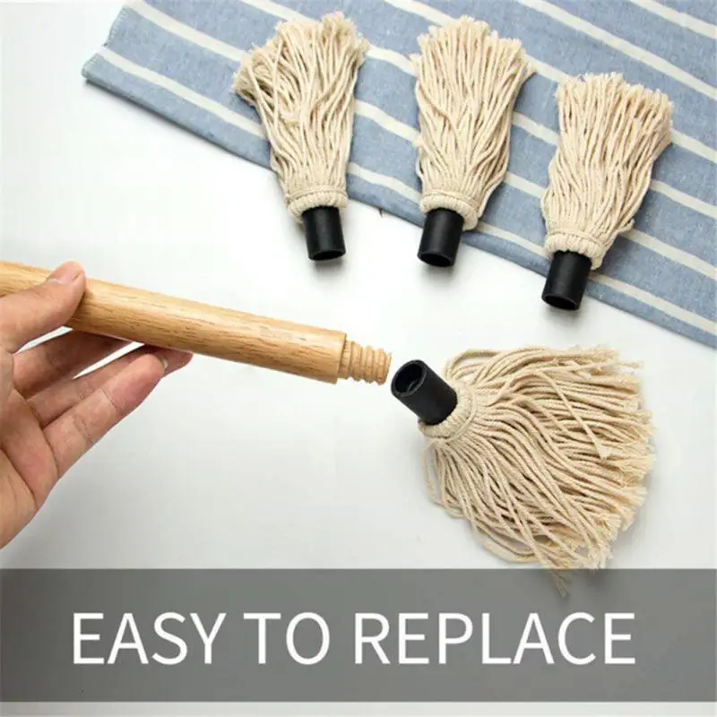 

Baking Dip Brush Grilling Frying Tools Oiler With Brush Seasoning Rubber Wood Handle Bbq Feeding Mop High Temperature Resistant