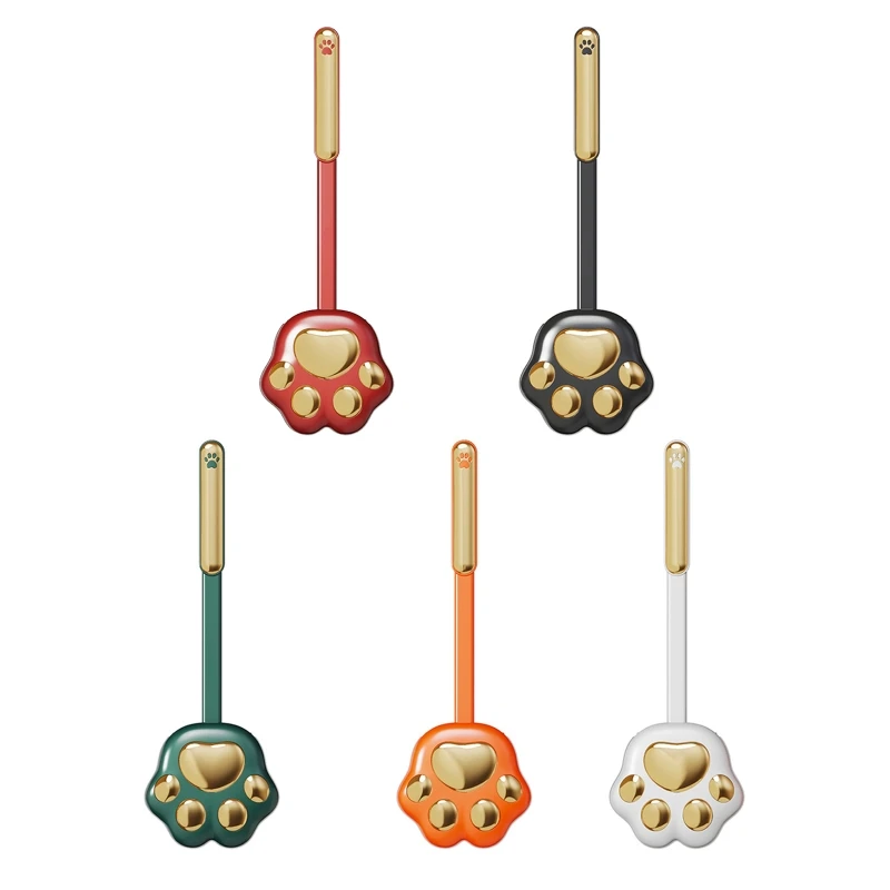 

K1KA Cat-Paw Toilet Brush Silicone Toilet Bowl Scrubber Brush Bathroom Accessories