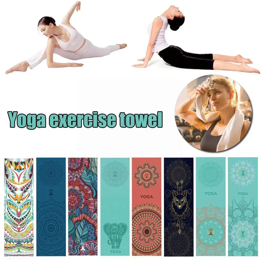 

Anti-slip Yoga Mat Blankets 30*100cm Towel Fitness Sports Mat Cover Travel Pilates Home Pattern Yoga Workout Cover For Yoga