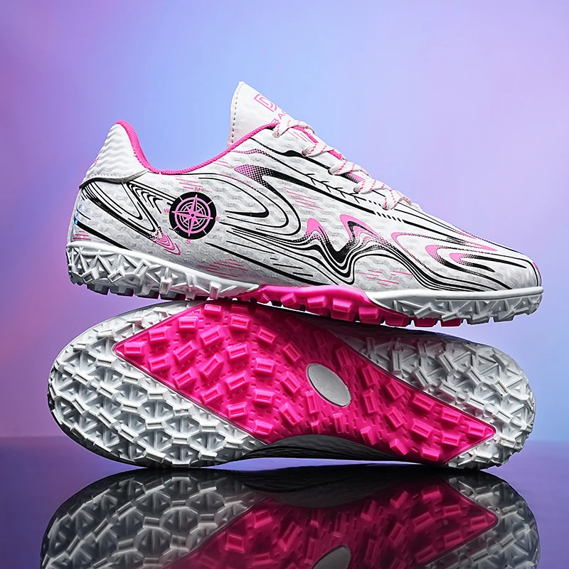 TF/FG Youth Children's Soccer Shoes Student School Sports Training Sneakers Boys And Girls Outdoor Sneakers Size 28-39