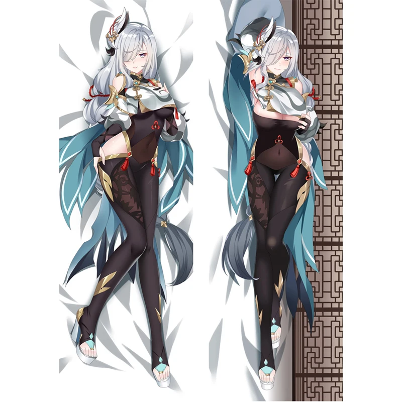 

Чехол-Подушка для учетной записи Genshin Impact Shen He Dakimakura Sexy Long Anime обнимающее тело s