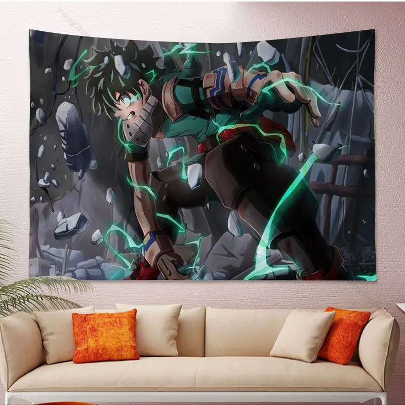 Японское аниме мультфильм моя геройская Академия DIY настенный гобелен настенное