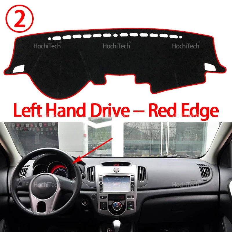 

KIA Forte 2009-2013 Противоскользящий Чехол Для Приборной Панели, Защитный Коврик, Солнцезащитный Козырек