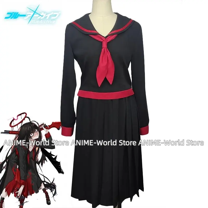 

Game Blue Archive Kenzaki Cosplay Costume Women Sailor Dress Halloween Party JK Suit Top Skirts School Uniforms Custom Made