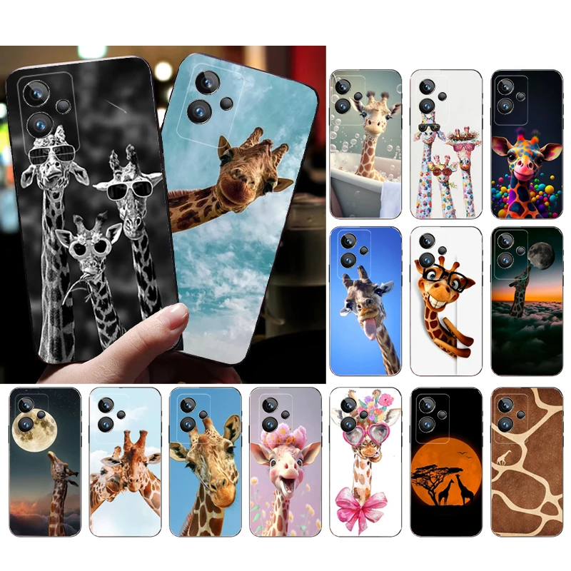 

Giraffe Anime Cute Phone Case for OPPO Realme 10 Pro Plus 9 8 7 6 Pro 6i GT 2 Pro X2 Pro C21Y C11 X3 SuperZoom GT Master