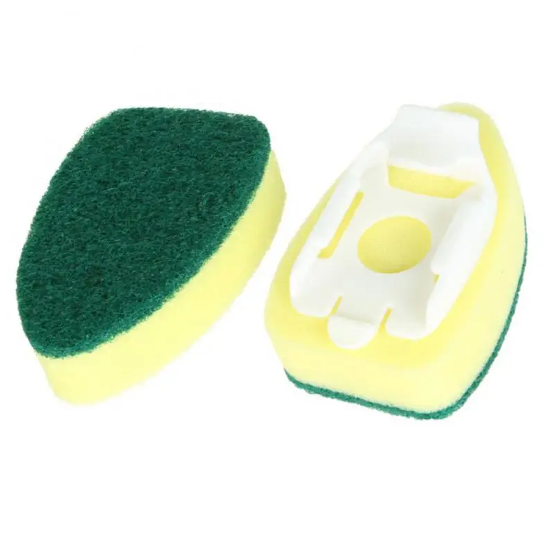 

Unviersal Sponge Brush Handle Sponge Washer Brush Head Durable Kitchen Cleaning Brush Replacement Head Kitchen Accessories
