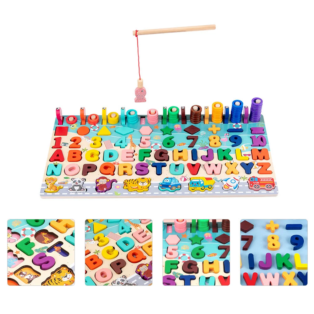 

Puzzle Montessori Mathblocks Wooden Numbertoddlers Shape Stacking Matching Sorting Fishing Building Cognition Early Wood Shapes