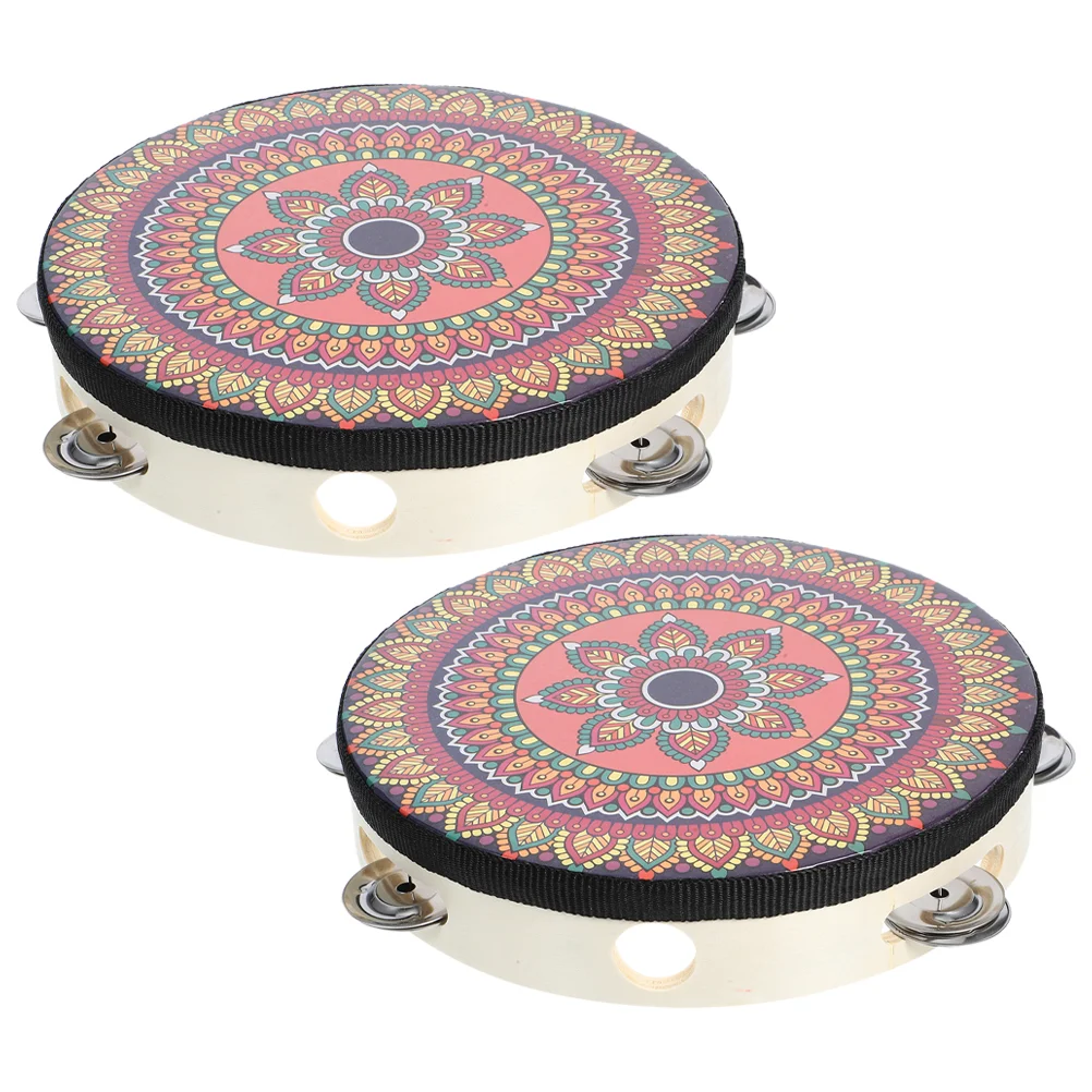 2 шт. танцевальный бубен ручной барабан ударный инструмент для выступлений