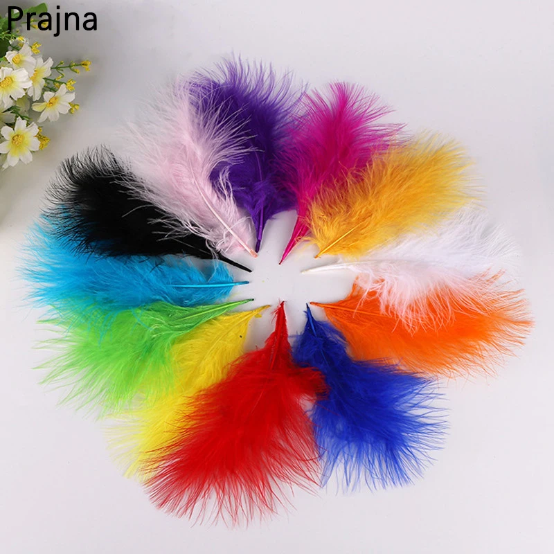 

Prajna 50PCS 10-18cm Turkey Feathers Pheasant White Feathers for Crafts White Feathers for Clothes Carnaval Assesoires Plumas