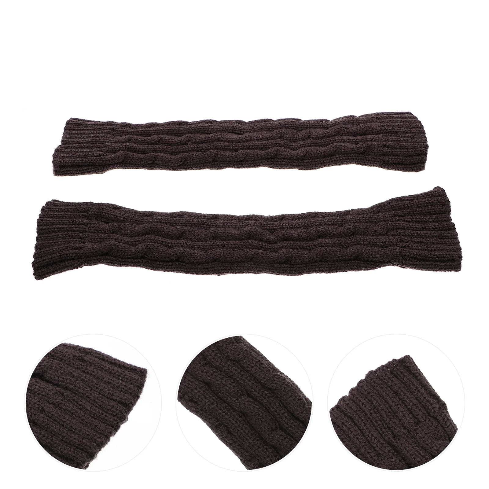 

1Pair Cold-proof Half-finger Knitted Knitted Sleeves for Female Outdoor Male