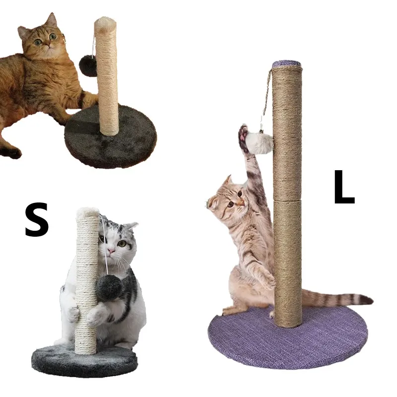 

Scratcher Frame Cat Sisal Accessories Post Toy Toy Climbing Kitten Furniture Tree Rope Scratching Cat Pet Cat Scratch