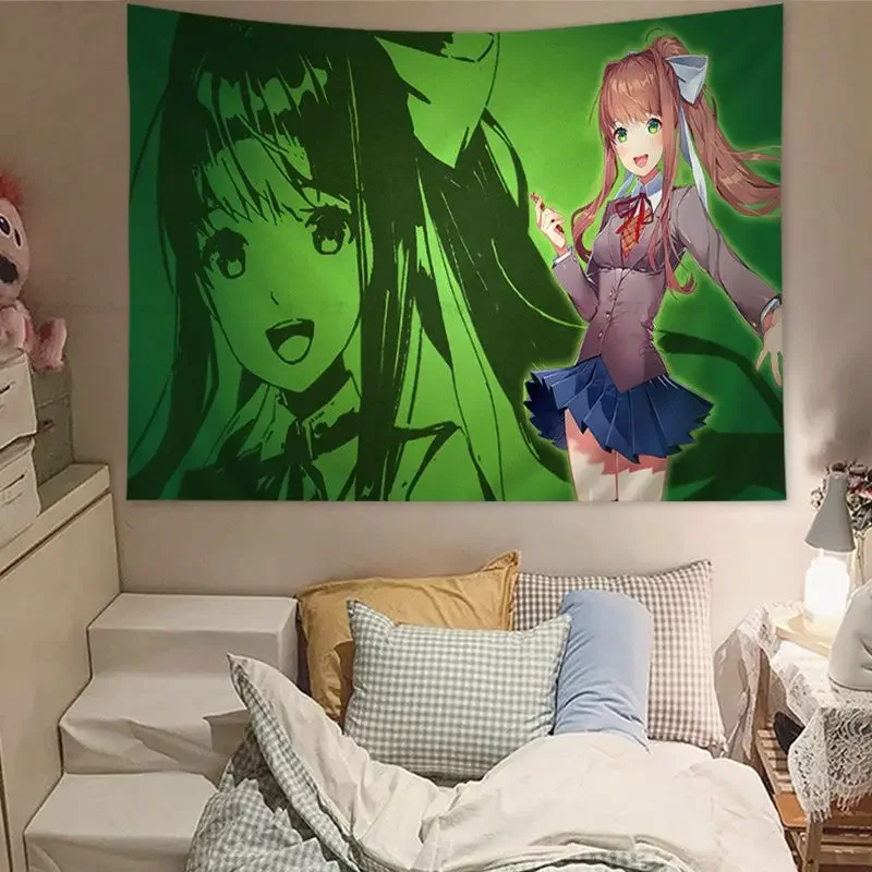 DDLC Doki настенный гобелен домашний декор хиппи предсказания дешевый Настенный