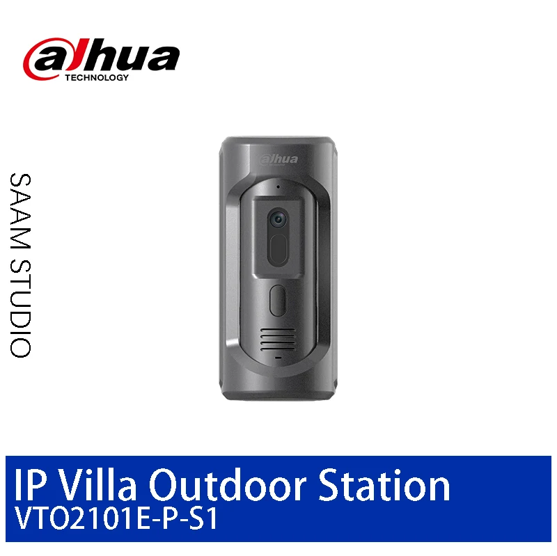 

Dahua Intercom VTO2101E-P-S1 2MP HD Video Doorbell Support Mic Built-in Speake Bidirectional Talk Zinc Alloy Panel POE IK10 IP65