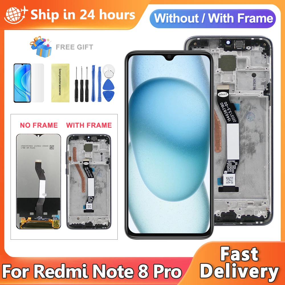 6 53 ''для Xiaomi Redmi Note 8 Pro M1906G7I M1906G7G ЖК-дисплей с цифровым преобразователем
