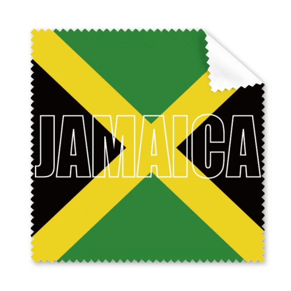 

Jamaica Country Flag Name Cleaning Cloth Phone Screen Glasses Cleaner 5pcs