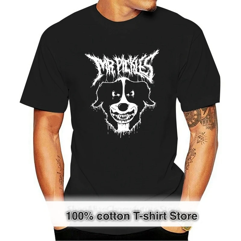 

Оригинальная футболка серии MR. PICKLES Death Metal с животными, Новинка