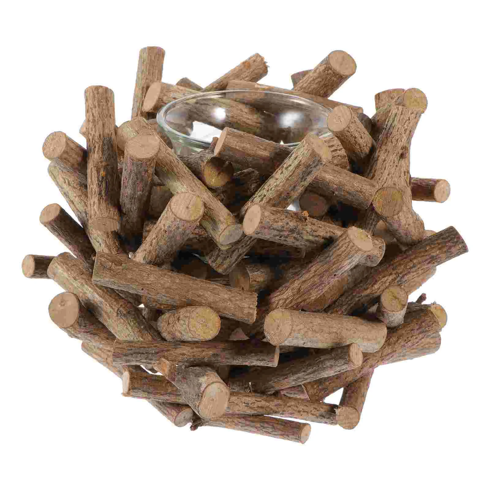 

Wooden Candle Holder Household Candlestick Holder Decorative Candleholder Home Supply