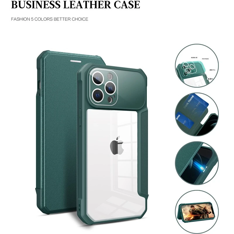 

Флип-чехол для iPhone 14 13 12 11 Pro Max XS Max XR X 8 7 Plus SE 2022