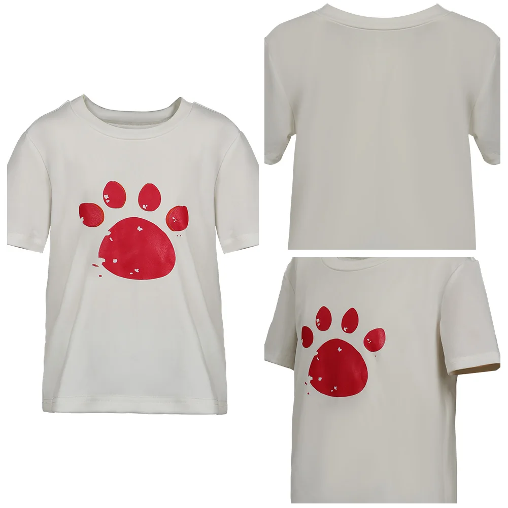 

Turning cos Red Cosplay T-shirt Summer Men Women Casual Short Sleeve Shirt