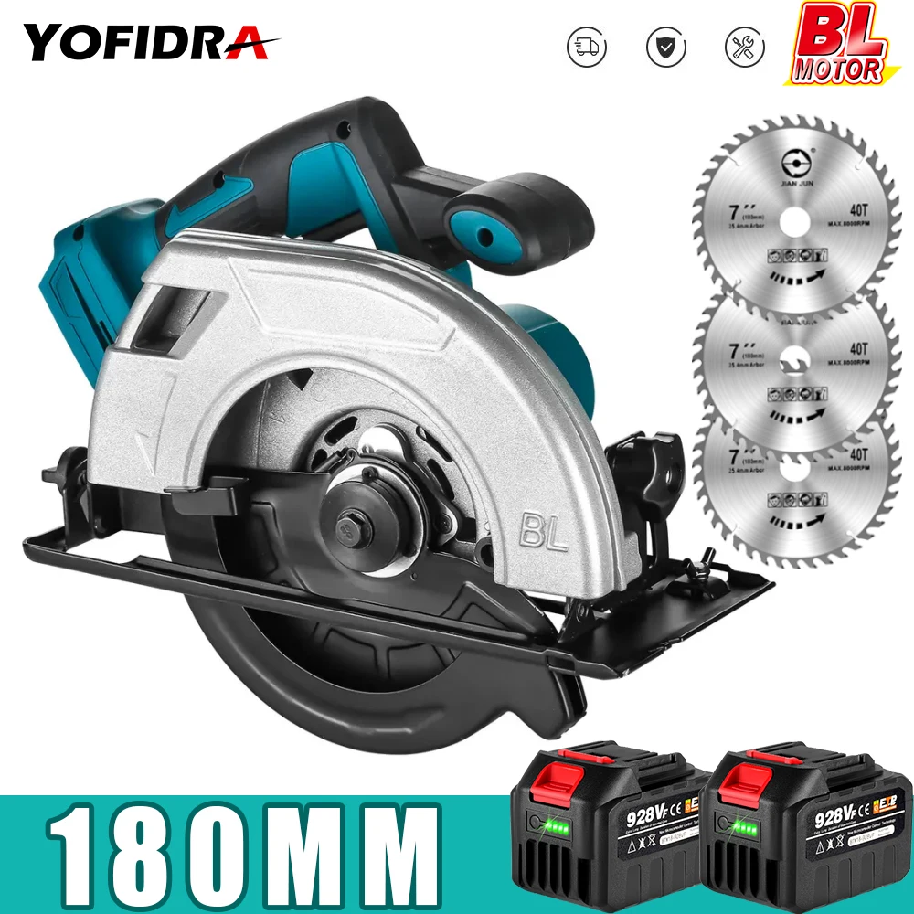 Yofidra Cordless Circular Power Saw Machine For Metal Steel 