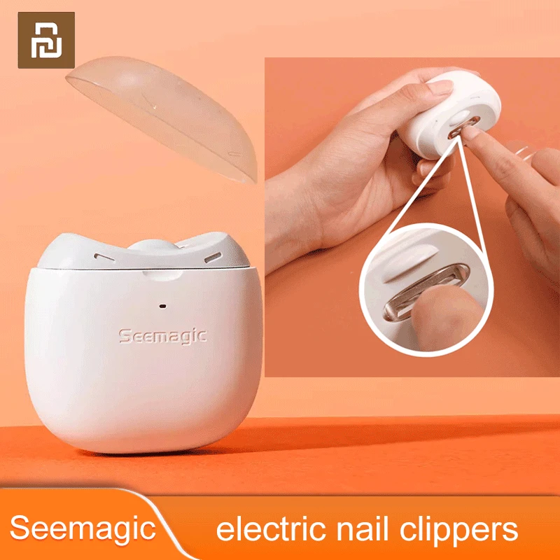 

Xiaomi Seemagic Electric Nail Clipper Safe Nail Care Electric Automatic Nail Clippers Trimmer with light Nail Cutter Manicure