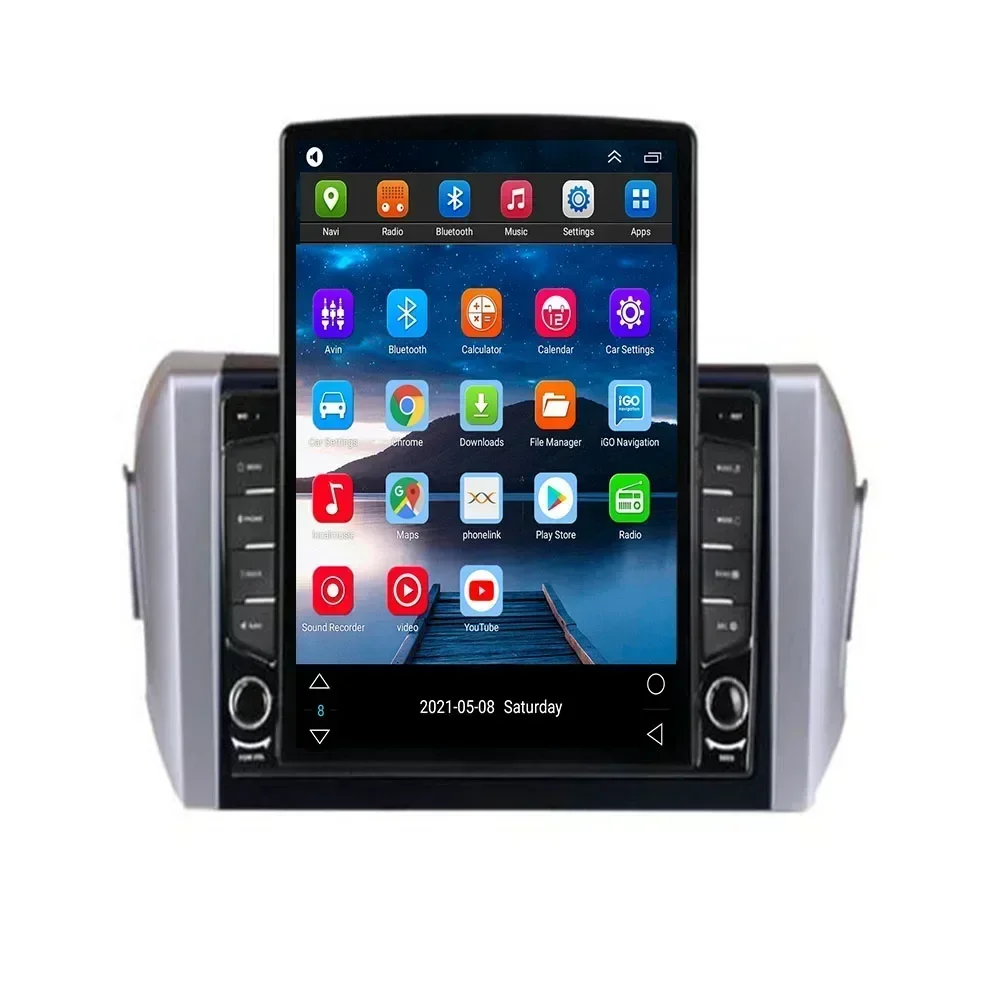 Android 13 для TOYOTA INNOVA 2015 2016 2017-2035 Tesla Style Вертикальный автомобильный радиоприемник
