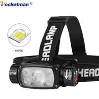 brightest xhp50 xpeled headlamp usb rechargeable headlight waterproof head torch zoomable head front light with battery