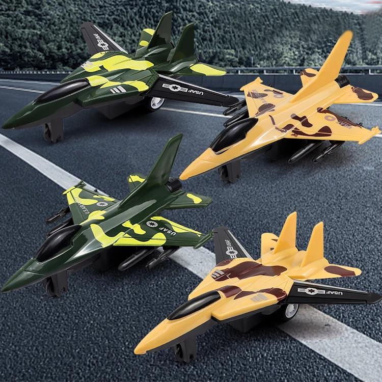 

Children's Simulation Aircraft Model Military Fighter Jet Model Toy Realistic Fighter Jet Kids Pull Back Aircraft Gift
