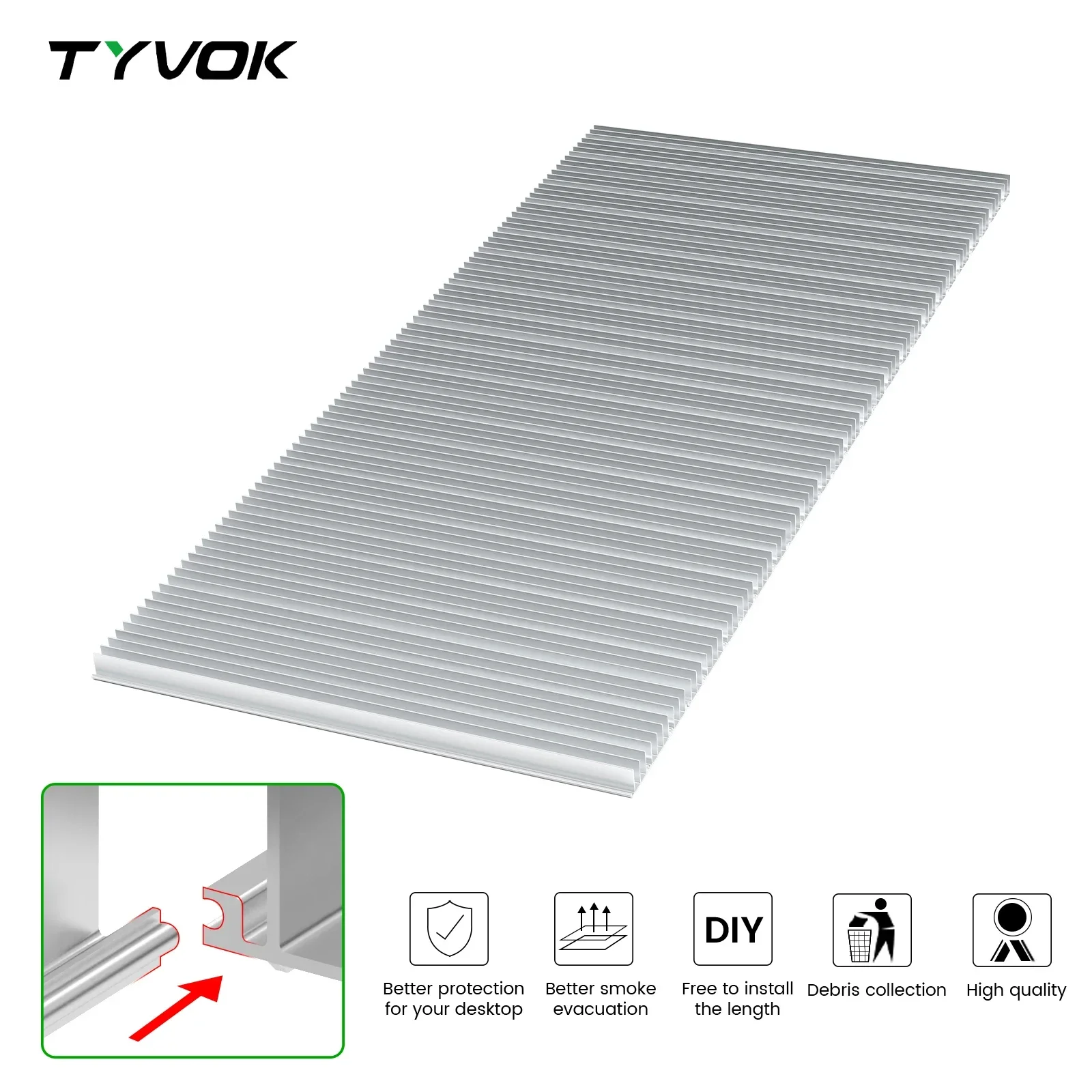 Многоформатная сотовая лазерная кровать Tyvok для лазерных гравировальных станков