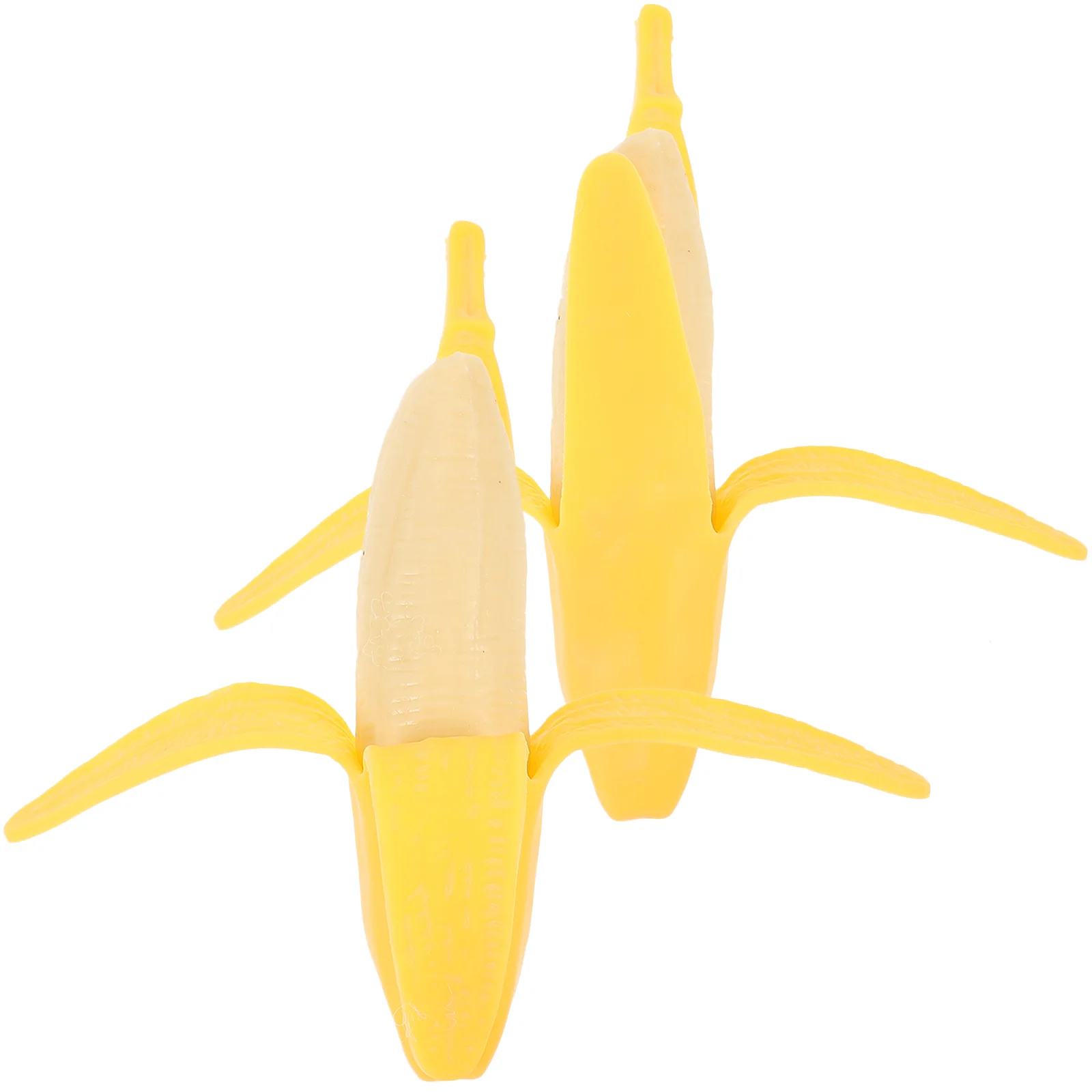 

2 Pcs Interesting Squeeze Toy Toys Compact Anxiety Fruits Pressure Pinch Music Banana Hand