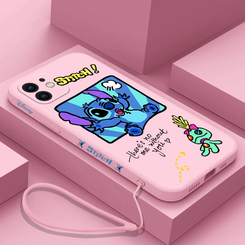 Телефонный чехол Disney Stitch для Xiaomi Redmi Note 11 10A 11T 10 10T 10S 9T 9 8 7 Pro Plus 10C 9A 9C 4G 5G с ремешком.