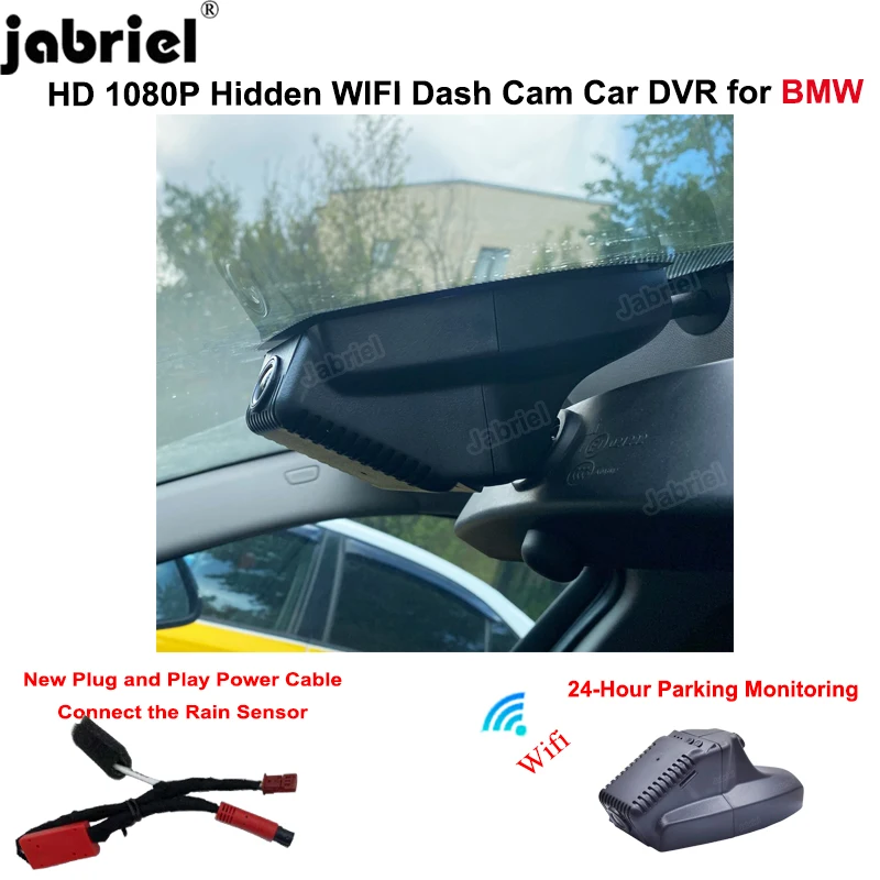 Jabriel FHD Car DVR for BMW E81 E82 E87 E88 E90 E91 E92 E93 Video Recorder for BMW X1 E84 X5 E70 X6 E71 E72 E60 E61 E65 Dash Cam
