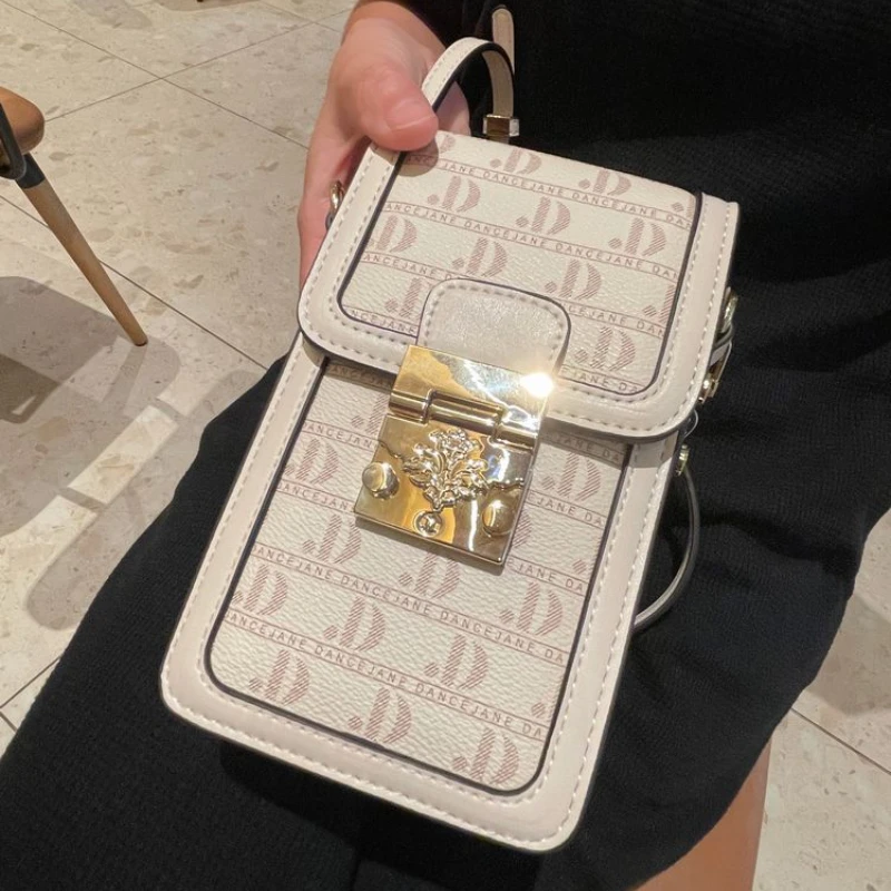 Genuine Leather Phone Bag Fancy Frills Women's Bag Small Messenger Bag Luxury Designer Mini Sling Bags