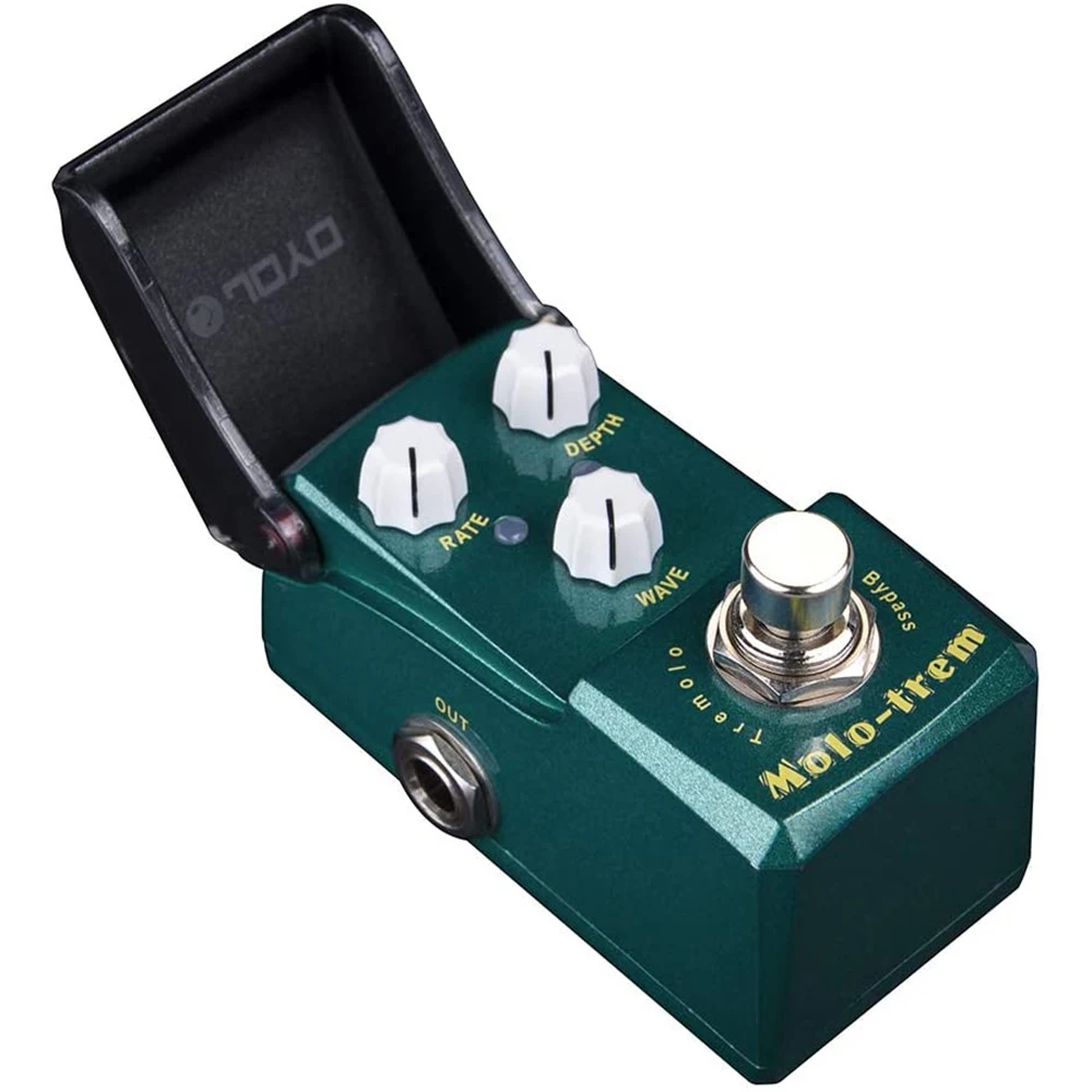 JOYO JF-325 Guitar Pedal Effect Vintage Tube Simulator Tremolo Pedal for Guitar Pedals WAVE RATE DEPTH Molo-Trem Tremolo