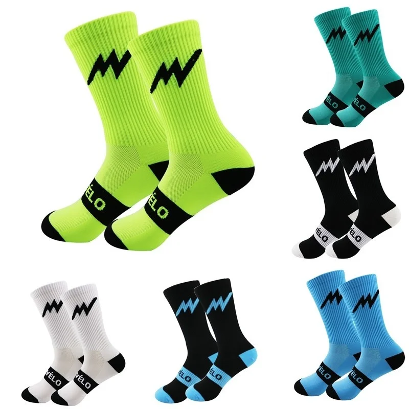 

New Running Outdoor 2023 Anti-sweat Cycling Socks Sports Men Women Basketball Sport Socks Bicycle Bike Socks Calcetines Ciclism