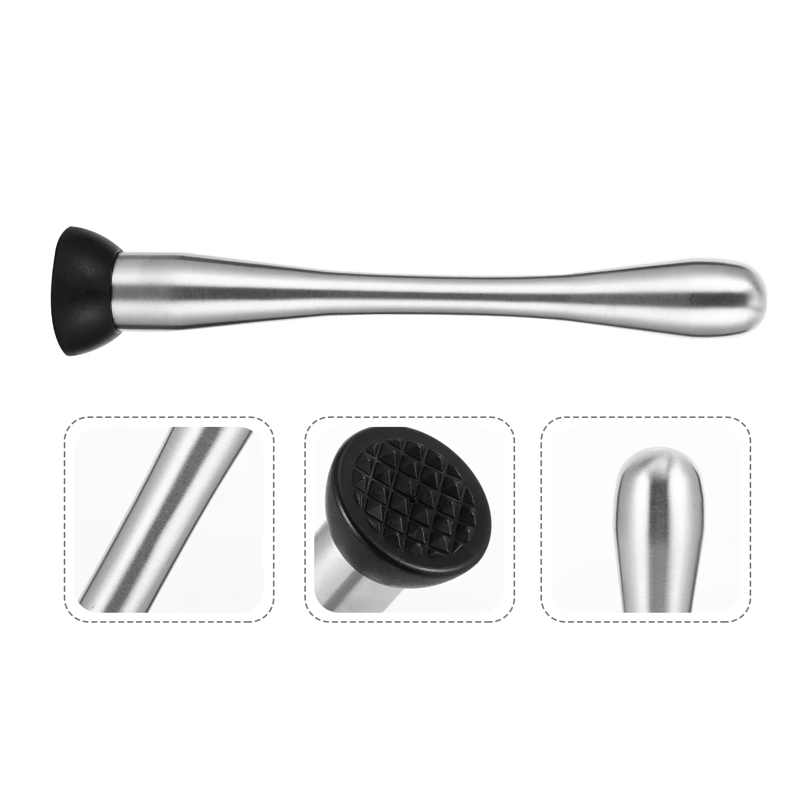 

Muddler Cocktail Bar Steel Stainless Tool Mixer Shaker Kitchen Diy Ice Metal Whiskey Mojito Bartenderfruit Lemon Wooden
