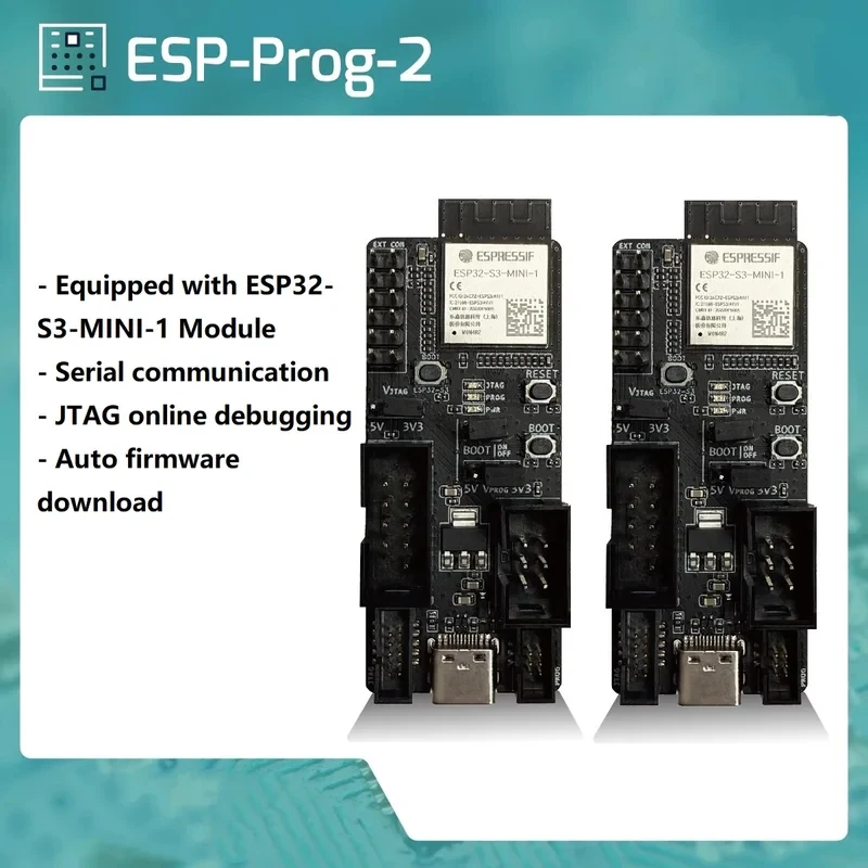 Фото Отладчик Espressif ESP-Prog-2 для последовательной связи, программатор JTAG для отладки №1