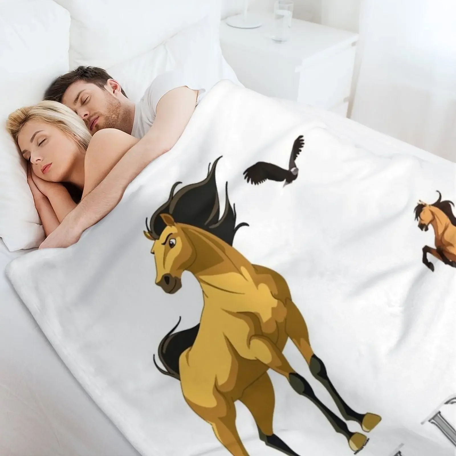 Классическое пледы Spirit Stallion of the Cimarron декоративные диваны одеяла для дивана